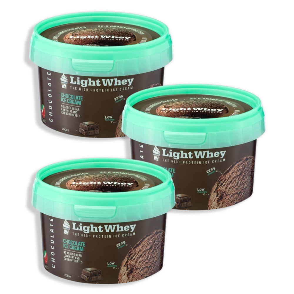 Buy LightWhey High Protein Chocolate Ice Cream Cup 200ml x 3 Pcs Online